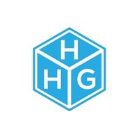 Hhg-Brief-Logo-Design auf schwarzem Hintergrund. hhg kreatives Initialen-Buchstaben-Logo-Konzept. hhg Briefgestaltung. vektor