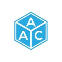 aac-Buchstaben-Logo-Design auf schwarzem Hintergrund. aac kreative Initialen schreiben Logo-Konzept. aac-Briefgestaltung. vektor