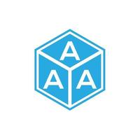 aaa brev logotyp design på svart bakgrund. aaa kreativa initialer bokstavslogotyp koncept. aaa bokstavsdesign. vektor