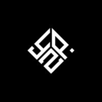 yzp-Buchstaben-Logo-Design auf schwarzem Hintergrund. yzp kreative Initialen schreiben Logo-Konzept. yzp Briefgestaltung. vektor