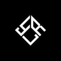 ylr-Buchstaben-Logo-Design auf schwarzem Hintergrund. ylr kreative Initialen schreiben Logo-Konzept. ylr Briefgestaltung. vektor