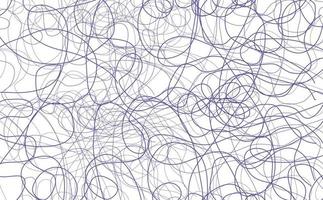 abstraktes Doodle-Chaos-Muster. violette Linien in Trendfarbe sehr peri auf weißem Grund. Vektor-Illustration vektor