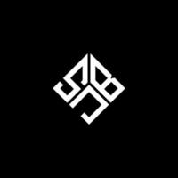 sjb-Buchstaben-Logo-Design auf schwarzem Hintergrund. sjb kreative Initialen schreiben Logo-Konzept. sjb Briefgestaltung. vektor