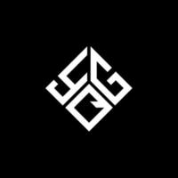 yqg-Buchstaben-Logo-Design auf schwarzem Hintergrund. yqg kreative Initialen schreiben Logo-Konzept. yqg-Buchstaben-Design. vektor