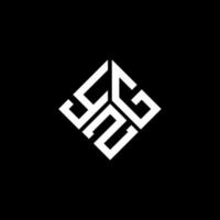 yzg-Buchstaben-Logo-Design auf schwarzem Hintergrund. yzg kreative Initialen schreiben Logo-Konzept. yzg-Briefgestaltung. vektor