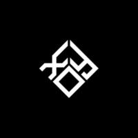 Xoy-Buchstaben-Logo-Design auf schwarzem Hintergrund. xoy kreative Initialen schreiben Logo-Konzept. Xoy Briefdesign. vektor