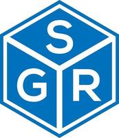 sgr-Buchstaben-Logo-Design auf schwarzem Hintergrund. sgr kreatives Initialen-Buchstaben-Logo-Konzept. sgr Briefgestaltung. vektor