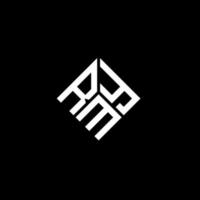 Rmy-Brief-Logo-Design auf schwarzem Hintergrund. rmy kreative Initialen schreiben Logo-Konzept. rmy Briefgestaltung. vektor