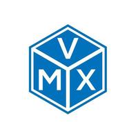 vmx brev logotyp design på svart bakgrund. vmx kreativa initialer brev logotyp koncept. vmx bokstavsdesign. vektor