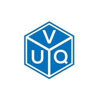 vuq-Buchstaben-Logo-Design auf schwarzem Hintergrund. vuq kreative Initialen schreiben Logo-Konzept. vuq Briefgestaltung. vektor