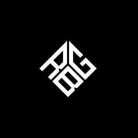 rbg brev logotyp design på svart bakgrund. rbg kreativa initialer brev logotyp koncept. rbg-bokstavsdesign. vektor