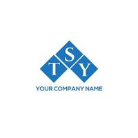 tsy-Brief-Logo-Design auf weißem Hintergrund. tsy kreative Initialen schreiben Logo-Konzept. tsy Briefgestaltung. vektor