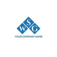 wsg-Buchstaben-Logo-Design auf weißem Hintergrund. wsg kreatives Initialen-Buchstaben-Logo-Konzept. wsg Briefgestaltung. vektor