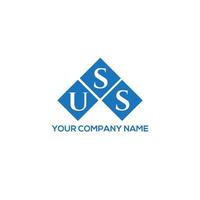 US-Brief-Logo-Design auf weißem Hintergrund. uss kreatives Initialen-Buchstaben-Logo-Konzept. US-Briefgestaltung. vektor