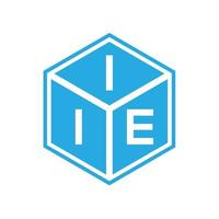 iie-Buchstaben-Logo-Design auf schwarzem Hintergrund. ii kreatives Initialen-Buchstaben-Logo-Konzept. ii Briefgestaltung. vektor