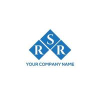 rsr-Brief-Logo-Design auf weißem Hintergrund. rsr kreative Initialen schreiben Logo-Konzept. rsr Briefgestaltung. vektor