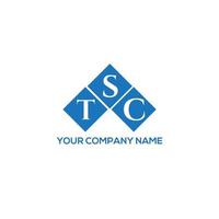 tsc brev logotyp design på vit bakgrund. tsc kreativa initialer brev logotyp koncept. tsc bokstavsdesign. vektor