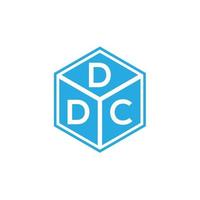 ddc brev logotyp design på svart bakgrund. ddc kreativa initialer bokstavslogotyp koncept. ddc bokstavsdesign. vektor