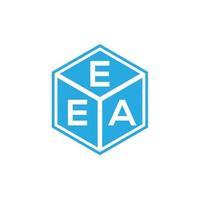 eea-Buchstaben-Logo-Design auf schwarzem Hintergrund. eea kreatives Initialen-Buchstaben-Logo-Konzept. eea Briefgestaltung. vektor