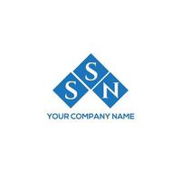 ssn-Brief-Logo-Design auf weißem Hintergrund. ssn kreative Initialen schreiben Logo-Konzept. ssn Briefgestaltung. vektor