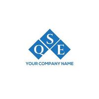 QSE-Brief-Logo-Design auf weißem Hintergrund. qse kreatives Initialen-Buchstaben-Logo-Konzept. qse Briefgestaltung. vektor