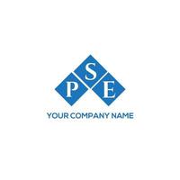 pse-Buchstaben-Logo-Design auf weißem Hintergrund. ps kreative Initialen schreiben Logo-Konzept. Pse-Briefgestaltung. vektor