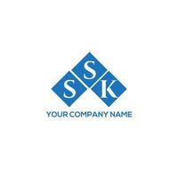 ssk brev logotyp design på vit bakgrund. ssk kreativa initialer brev logotyp koncept. ssk bokstavsdesign. vektor