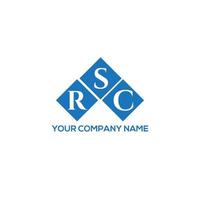 rsc brev logotyp design på vit bakgrund. rsc kreativa initialer brev logotyp koncept. rsc bokstavsdesign. vektor