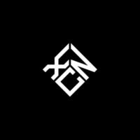 Xcn-Brief-Logo-Design auf schwarzem Hintergrund. xcn kreative Initialen schreiben Logo-Konzept. xcn Briefgestaltung. vektor