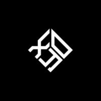 Xyo-Brief-Logo-Design auf schwarzem Hintergrund. Xyo kreatives Initialen-Buchstaben-Logo-Konzept. Xyo-Buchstaben-Design. vektor