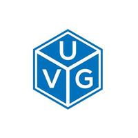 uvg-Buchstaben-Logo-Design auf schwarzem Hintergrund. uvg kreatives Initialen-Buchstaben-Logo-Konzept. uvg Briefgestaltung. vektor