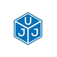 ujj-Buchstaben-Logo-Design auf schwarzem Hintergrund. ujj kreative Initialen schreiben Logo-Konzept. ujj Briefgestaltung. vektor