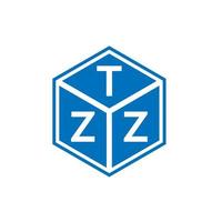 tzz brev logotyp design på svart bakgrund. tzz kreativa initialer brev logotyp koncept. tzz bokstavsdesign. vektor