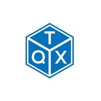 tqx-Buchstaben-Logo-Design auf schwarzem Hintergrund. tqx kreatives Initialen-Buchstaben-Logo-Konzept. tqx Briefgestaltung. vektor