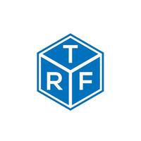 trf brev logotyp design på svart bakgrund. trf kreativa initialer brev logotyp koncept. trf bokstavsdesign. vektor