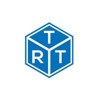 trt brev logotyp design på svart bakgrund. trt kreativa initialer brev logotyp koncept. trt bokstavsdesign. vektor