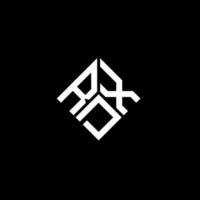 rdx brev logotyp design på svart bakgrund. rdx kreativa initialer brev logotyp koncept. rdx bokstavsdesign. vektor