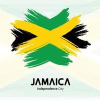 jamaica självständighetsdagen banner bakgrund vektor