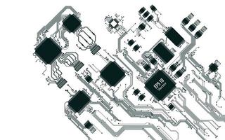 svart elektronisk bakgrund vektor