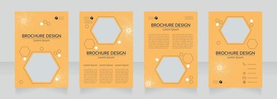 lustige wissenschaft für kinder leeres broschürendesign. vorlagensatz mit kopierraum für text. Sammlung vorgefertigter Unternehmensberichte. editierbare 4 Papierseiten vektor