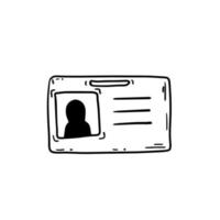 Abzeichen und ID-Karte. Identität des Reporters vektor