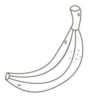 banan i doodle vektor