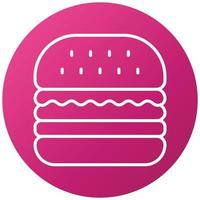 Burger-Bar-Icon-Stil vektor