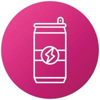 Energy-Drink-Icon-Stil vektor