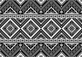 ethnisches geometrisches nahtloses Muster. natives traditionelles design für hintergrund, teppich, tapeten, kleidung, verpackung, batic, stoff, vektor illustraion.stickstil.