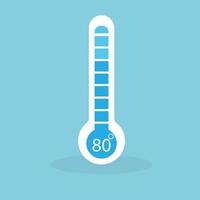 termometer temperatur Celsius ikon vektorillustration vektor