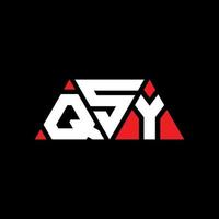 QSY-Dreieck-Buchstaben-Logo-Design mit Dreiecksform. Qsy-Dreieck-Logo-Design-Monogramm. qsy-Dreieck-Vektor-Logo-Vorlage mit roter Farbe. qsy dreieckiges Logo einfaches, elegantes und luxuriöses Logo. qsy vektor