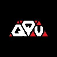 qqv Dreiecksbuchstaben-Logo-Design mit Dreiecksform. qqv Dreieck-Logo-Design-Monogramm. qqv-Dreieck-Vektor-Logo-Vorlage mit roter Farbe. qqv dreieckiges Logo einfaches, elegantes und luxuriöses Logo. qqv vektor