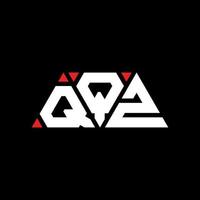 qqz-Dreieck-Buchstaben-Logo-Design mit Dreiecksform. qqz-Dreieck-Logo-Design-Monogramm. qqz-Dreieck-Vektor-Logo-Vorlage mit roter Farbe. qqz dreieckiges Logo einfaches, elegantes und luxuriöses Logo. qqz vektor
