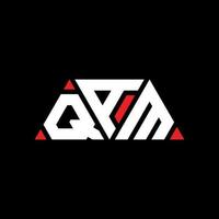 QAM-Dreieck-Buchstaben-Logo-Design mit Dreiecksform. QAM-Dreieck-Logo-Design-Monogramm. Qam-Dreieck-Vektor-Logo-Vorlage mit roter Farbe. qam dreieckiges Logo einfaches, elegantes und luxuriöses Logo. qam vektor